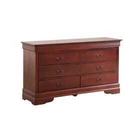 Glory Furniture Louis Phillipe G3100-D Dresser, Cherry B078108155