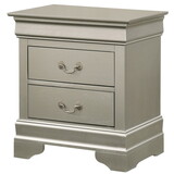 Glory Furniture Louis Phillipe G3103-N Nightstand, Silver Champagne B078108171