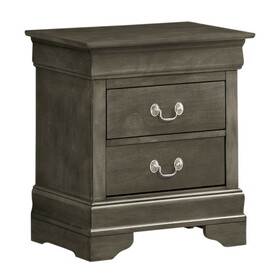 Glory Furniture Louis Phillipe G3105-N Nightstand, Gray B078108185