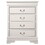 Glory Furniture Louis Phillipe G3190-BC 4 Drawer Chest, White B078108233