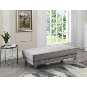 Glory Furniture Derek G371-O Ottoman, GRAY B078108237
