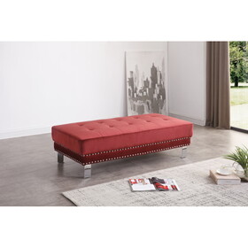 Glory Furniture Derek G373-O Ottoman, CHERRY B078108239