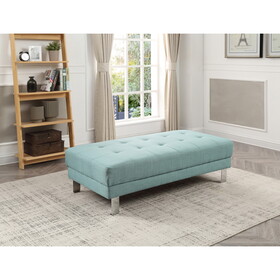 Glory Furniture Riveredge G453-O Milan Ottoman, TEAL B078108250