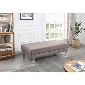 Glory Furniture Riveredge G454-O Milan Ottoman, GRAY B078108251