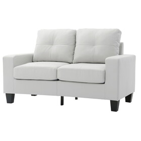 Glory Furniture Newbury G460A-L Newbury Modular Loveseat, WHITE B078108255