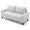Glory Furniture Newbury G460A-S Newbury Modular Sofa, WHITE B078108256