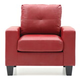 Glory Furniture Newbury G465A-C Newbury Club Chair, RED B078108274