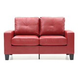 Glory Furniture Newbury G465A-L Newbury Modular Loveseat, RED B078108275