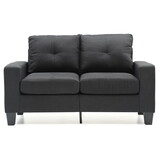 Glory Furniture Newbury G475A-L Newbury Modular Loveseat, BLACK B078108281