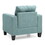 Glory Furniture Newbury G500A-C Newbury Club Chair, TEAL B078108284