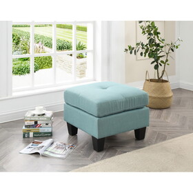 Glory Furniture Newbury G500-O Ottoman, TEAL B078108287
