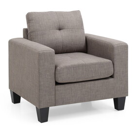 Glory Furniture Newbury G579A-C Newbury Club Chair, GRAY B078108342