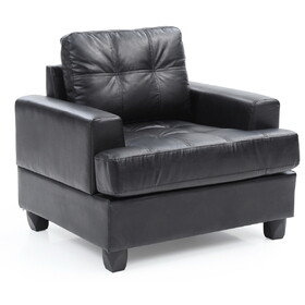 Elegant Black Saddle Arm Chair B078108346