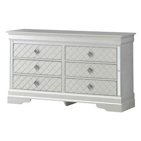 Glory Furniture Verona G6700-D Dresser, Silver Champagne B078108371