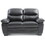 Glory Furniture Marta G677-L Loveseat, BLACK B078108386