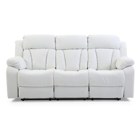 Glory Furniture Daria G682-RS Reclining Sofa, WHITE B078108396