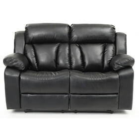 Glory Furniture Daria G683-RL Reclining Love seat, BLACK B078108398