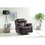 Glory Furniture Daria G686-RC Rocker Recliner, DARK BROWN B078108400