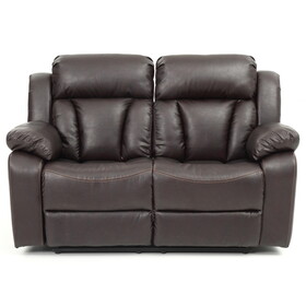 Glory Furniture Daria G686-RL Reclining Love seat, DARK BROWN B078108401