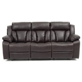 Glory Furniture Daria G686-RS Reclining Sofa, DARK BROWN B078108402
