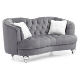 Glory Furniture Jewel G755-L Loveseat, GRAY B078108410
