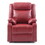 Stylish Red Padded Arm Recliner for Comfort B078108427