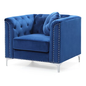 Glory Furniture Pompano G781A-C Chair, NAVY BLUE B078108430