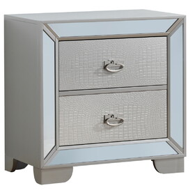 Modern Silver Champagne Bedside Table B078108443
