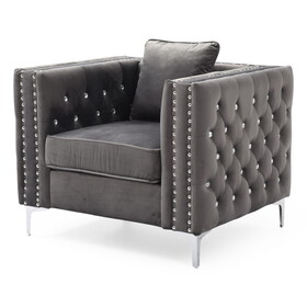 Glory Furniture Paige G822A-C Chair, GRAY B078108449