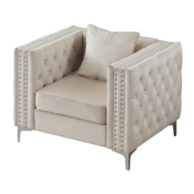 Glory Furniture Paige G827A-C Chair, IVORY B078108458
