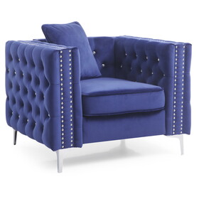 Glory Furniture Paige G829A-C Chair, BLUE B078108464