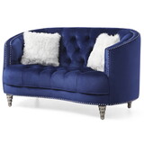 Glory Furniture Dania G851-L Loveseat, BLUE B078108479
