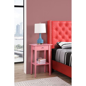 Glory Furniture Dalton G035-N Nightstand, Pink B078112073