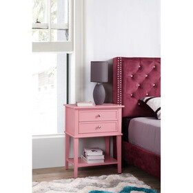 Glory Furniture Newton G062-N Nightstand, Pink B078112089