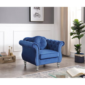 Glory Furniture Hollywood G0661A-C Chair, NAVY BLUE B078112094