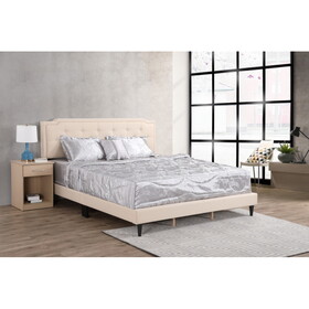 Glory Furniture Deb G1103-QB-UP Queen Bed - All in One Box, BEIGE B078112106