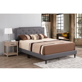 Glory Furniture Deb G1104-QB-UP Queen Bed - All in One Box, GRAY B078112110