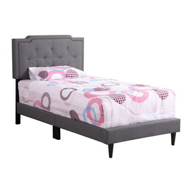 Glory Furniture Deb G1104-TB-UP Twin Bed- All in One Box, GRAY B078112111