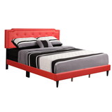 Glory Furniture Deb G1117-KB-UP King Bed - All in One Box, RED B078112125