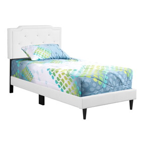 Glory Furniture Deb G1118-TB-UP Twin Bed- All in One Box, WHITE B078112131