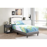 Glory Furniture Deb G1121-TB-UP Twin Bed- All in One Box, Light Gray and White B078112137