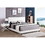 Glory Furniture Caldwell G1305-KB-UP King Bed, WHITE B078112148