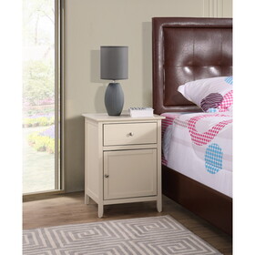 Glory Furniture Izzy G1415-N-75 1 Drawer /1 Door Nightstand, Beige B078112168