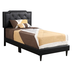 Glory Furniture Deb G1119-TB-UP Twin Bed- All in One Box, BLACK B078118232