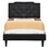 Glory Furniture Deb G1119-TB-UP Twin Bed- All in One Box, BLACK B078118232