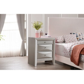 Glory Furniture Marilla G1503-N Nightstand, Silver Champagne B078118240