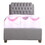 Glory Furniture Marilla G1505C-TB-UP Twin Bed, LIGHT GREY B078118245