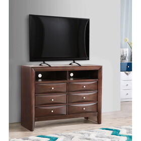 Glory Furniture Marilla G1525-TV2 Media Chest, Cappuccino B078118250