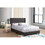 Glory Furniture Julie G1906-QB-UP Queen Upholstered Bed, BLACK B078118283