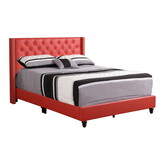 Glory Furniture Julie G1917-FB-UP Full Upholstered Bed, RED B078118287